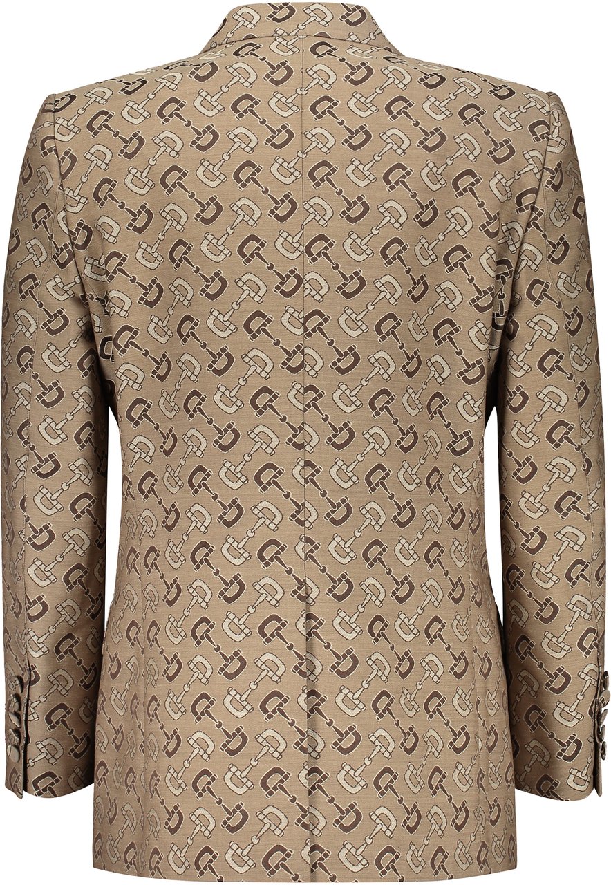Gucci Double-breasted jacket Beige