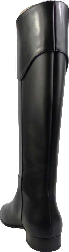 Gucci Stivale in pelle con mezzo Morsetto Zwart