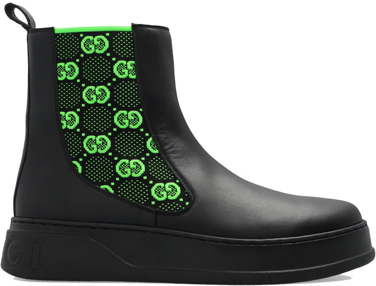 Gucci Gucci GG Leather Boots Zwart