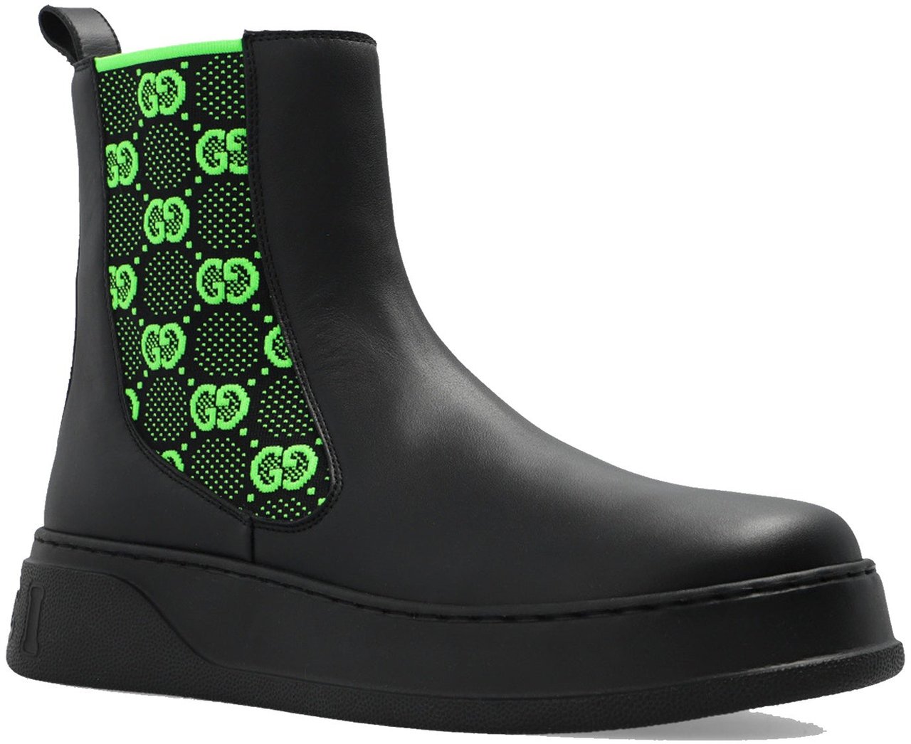 Gucci Gucci GG Leather Boots Zwart