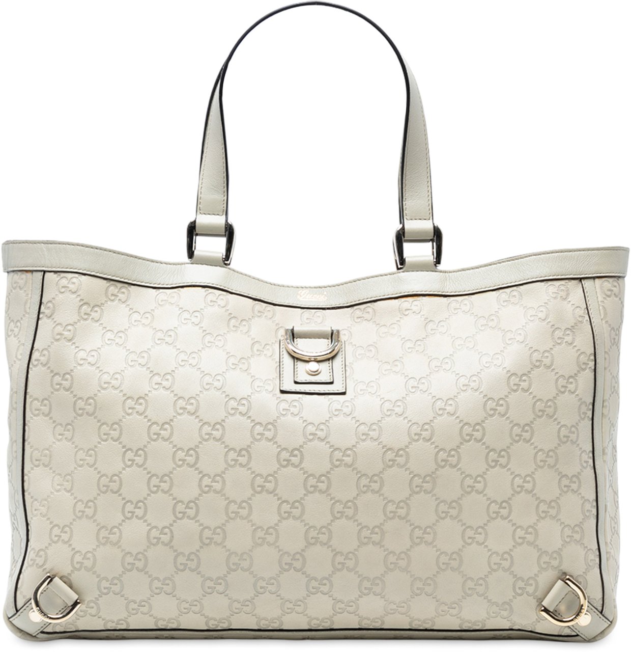 Gucci Guccissima Abbey D Ring Tote Wit