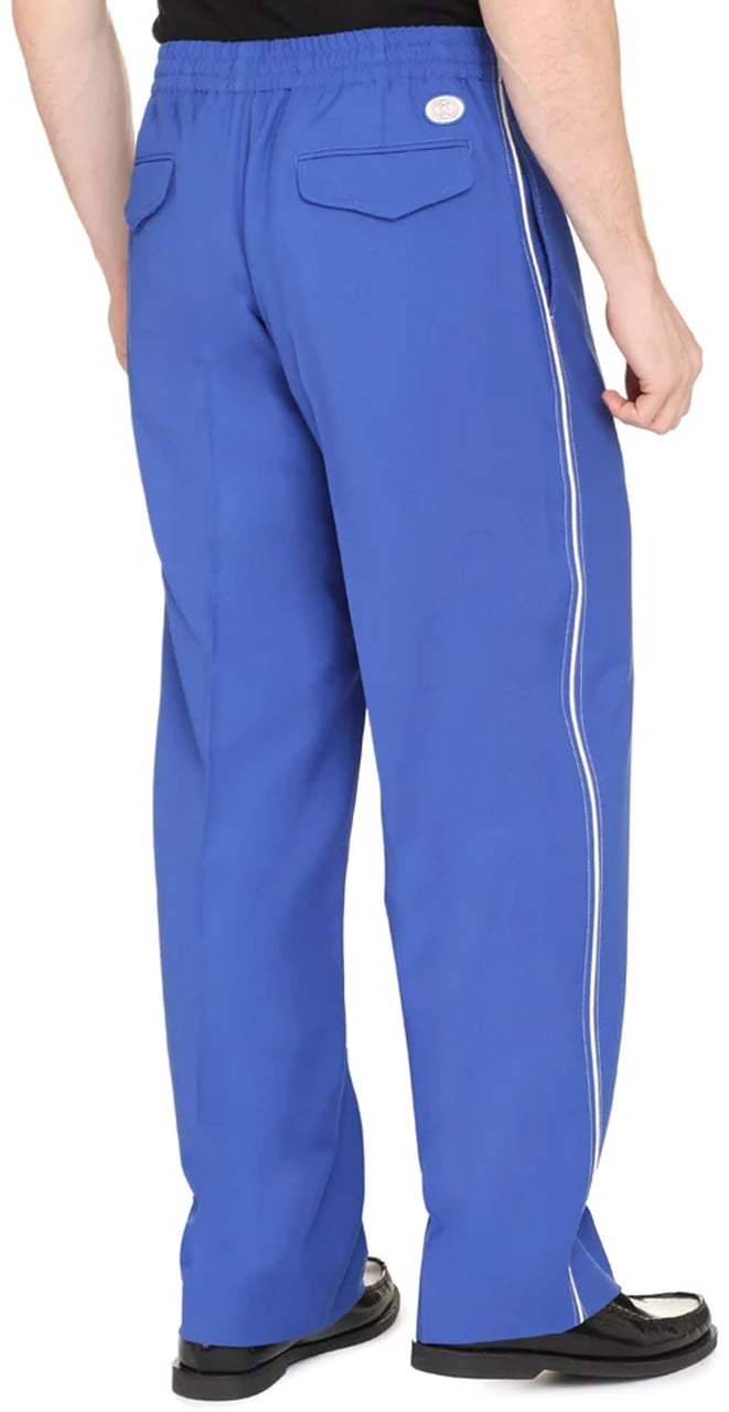 Gucci Gucci Wool Pants Blauw