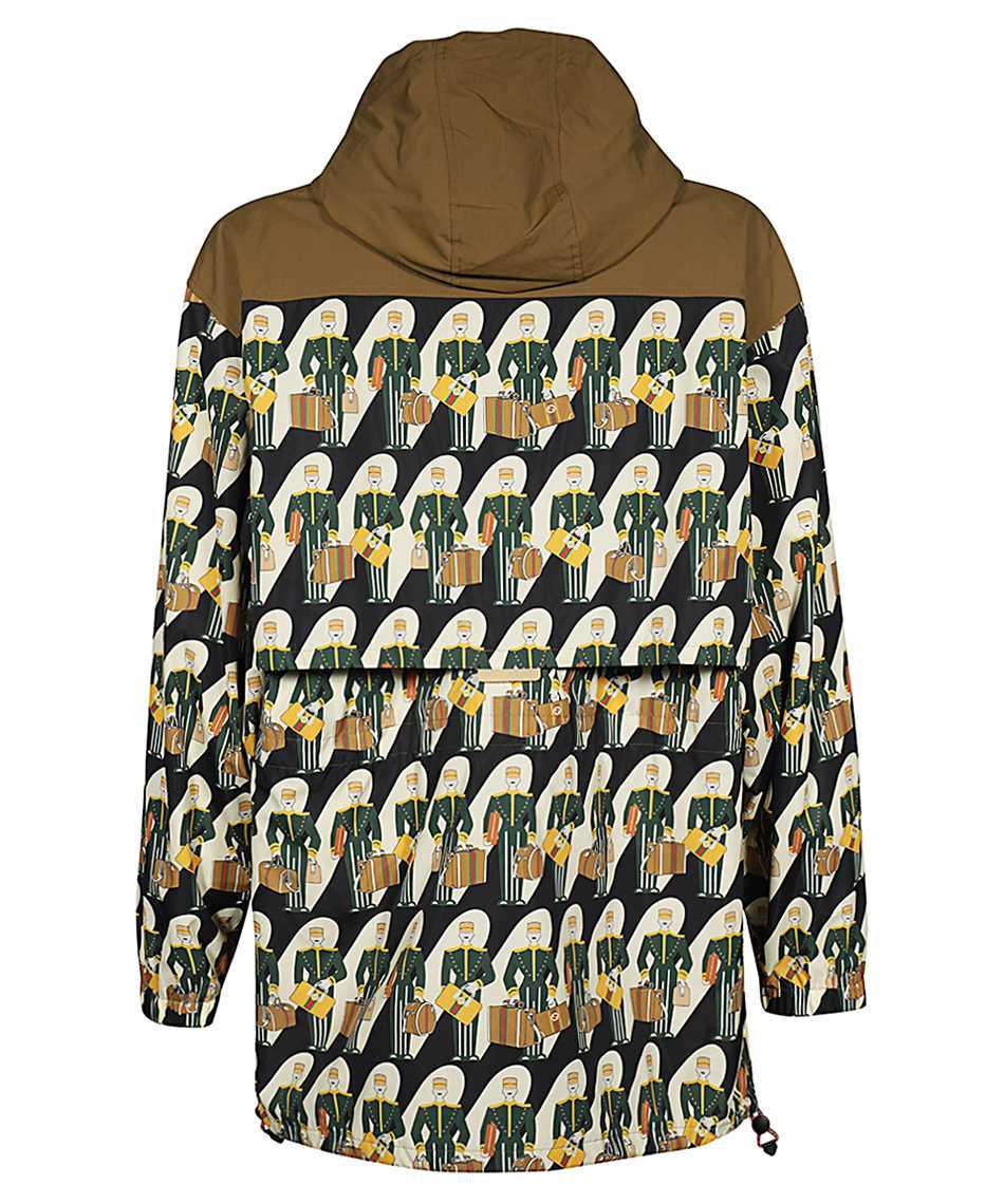 Gucci Technical fabric hooded jacket Zwart