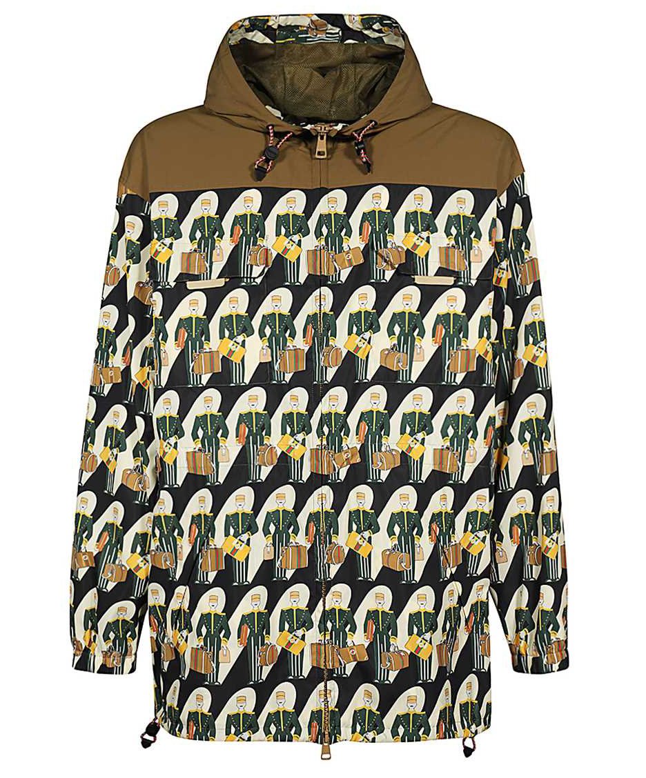 Gucci Technical fabric hooded jacket Zwart