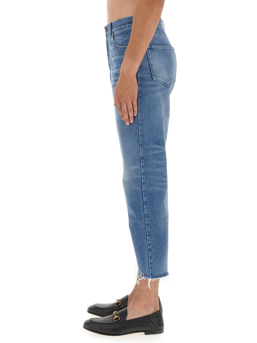 Gucci Carrot Fit Jeans with Tapered Silhouette Blauw