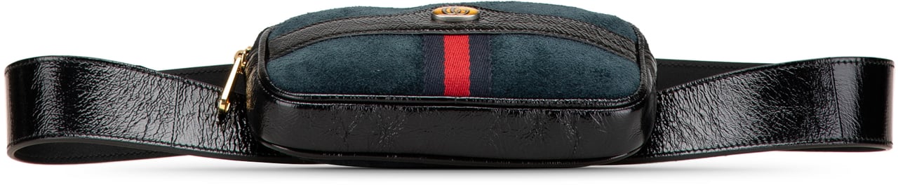 Gucci Small Suede Ophidia Belt Bag Blauw