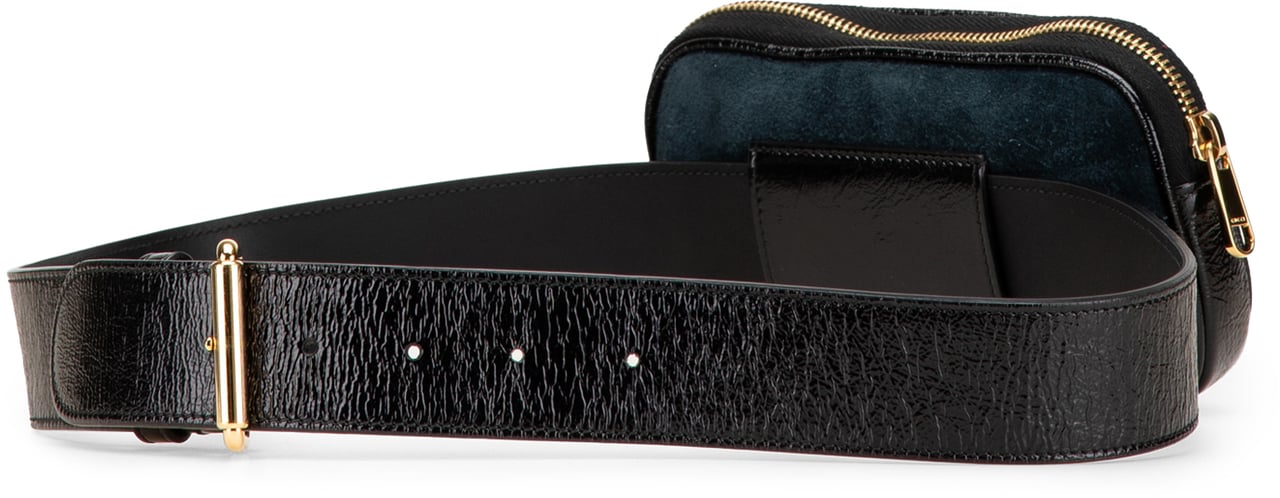 Gucci Small Suede Ophidia Belt Bag Blauw