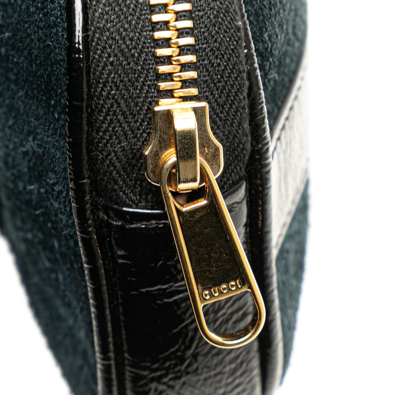 Gucci Small Suede Ophidia Belt Bag Blauw