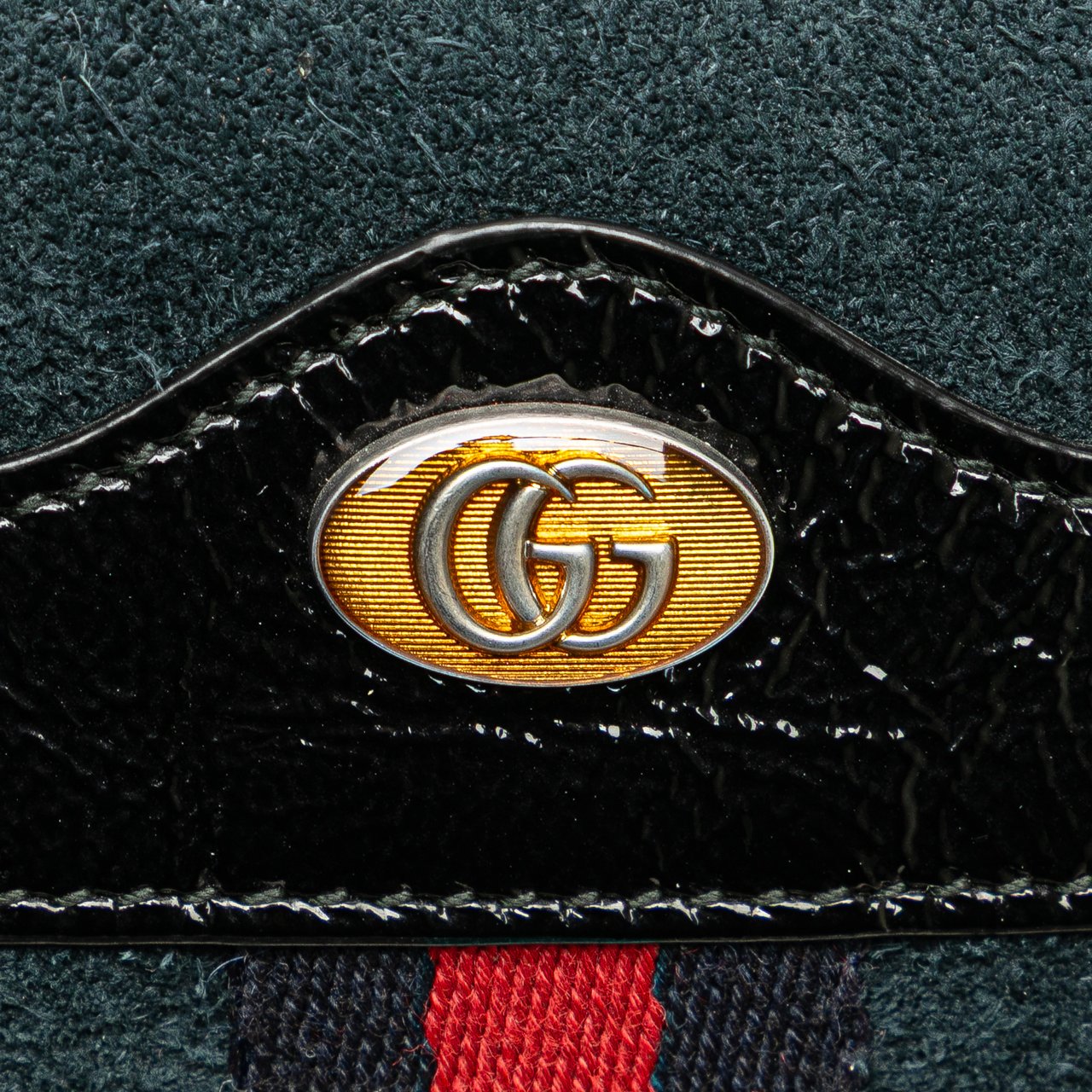 Gucci Small Suede Ophidia Belt Bag Blauw