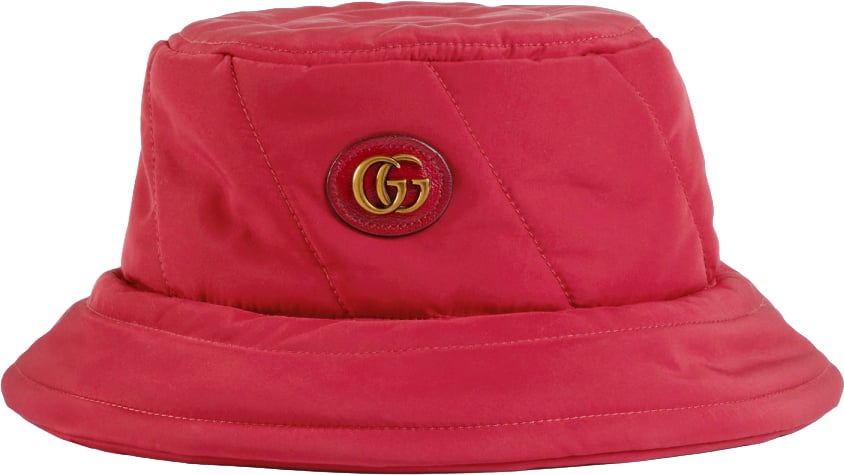 Gucci Classic Bucket Hat in Polyester Rood