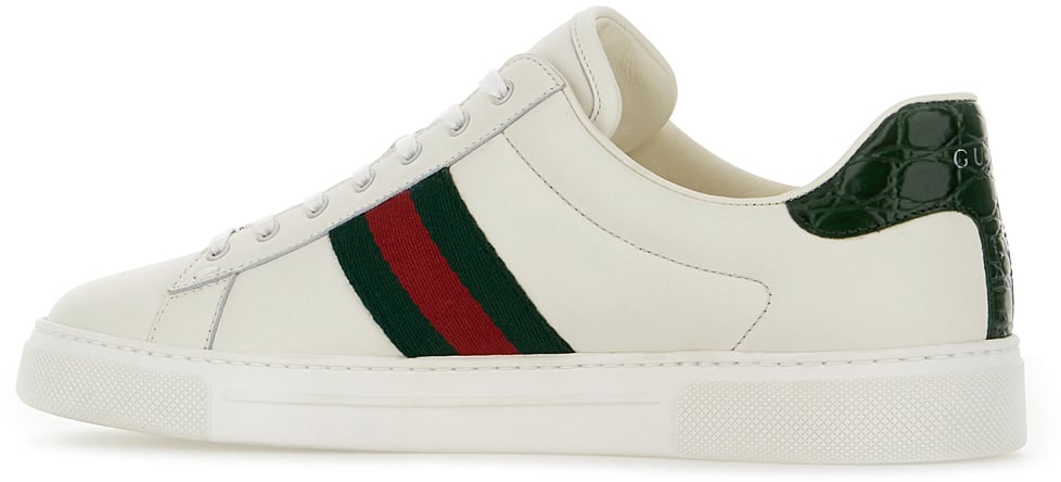 Gucci Gucci White leather Ace sneakers Wit