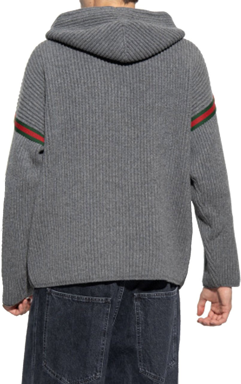 Gucci Gucci Wool Zipped Sweatshirt Grijs