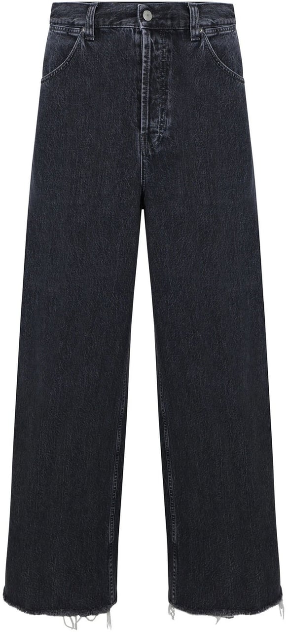 Gucci Gucci Wide-Leg Denim Jeans Zwart