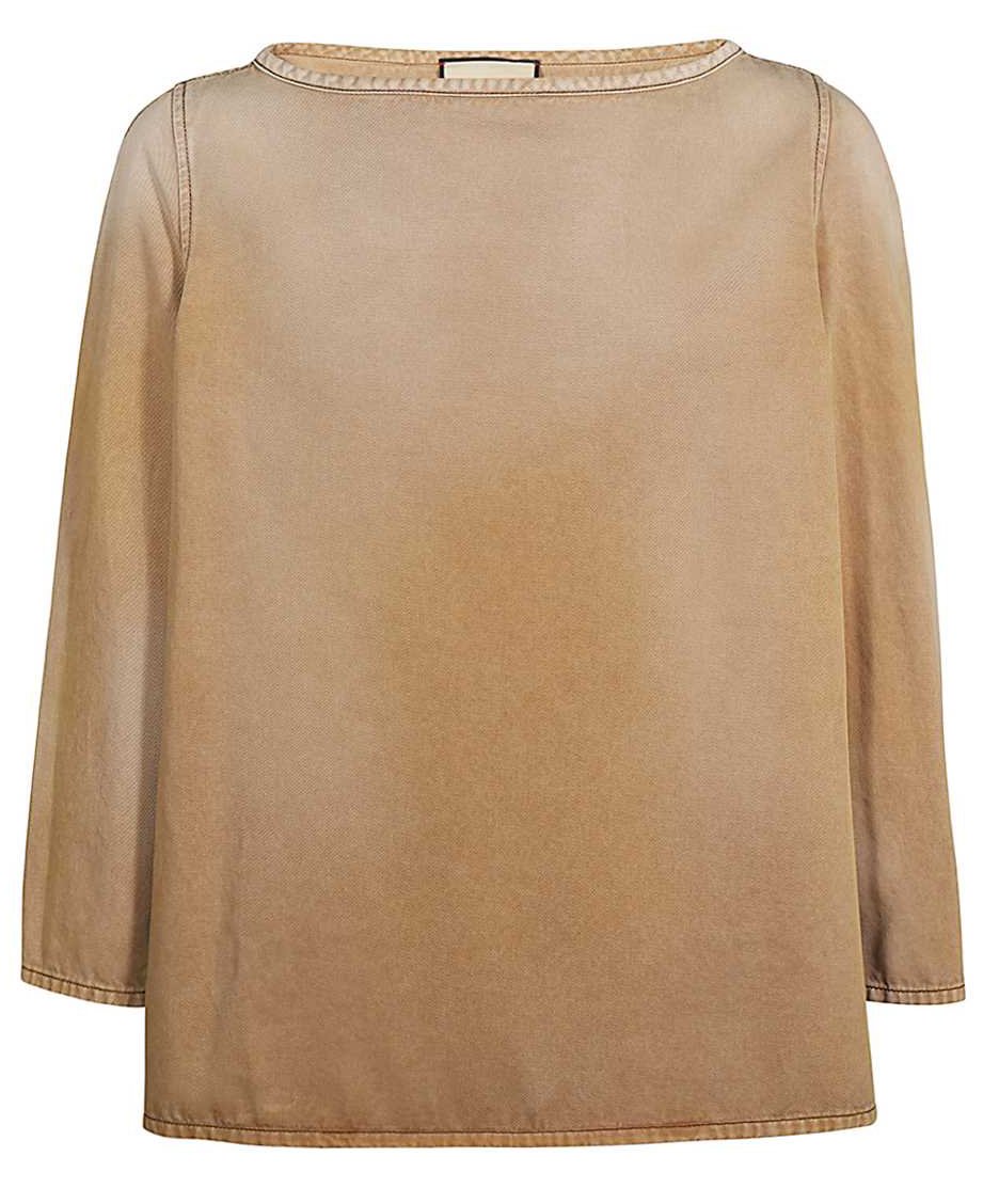 Gucci Long sleeve cotton t-shirt Bruin