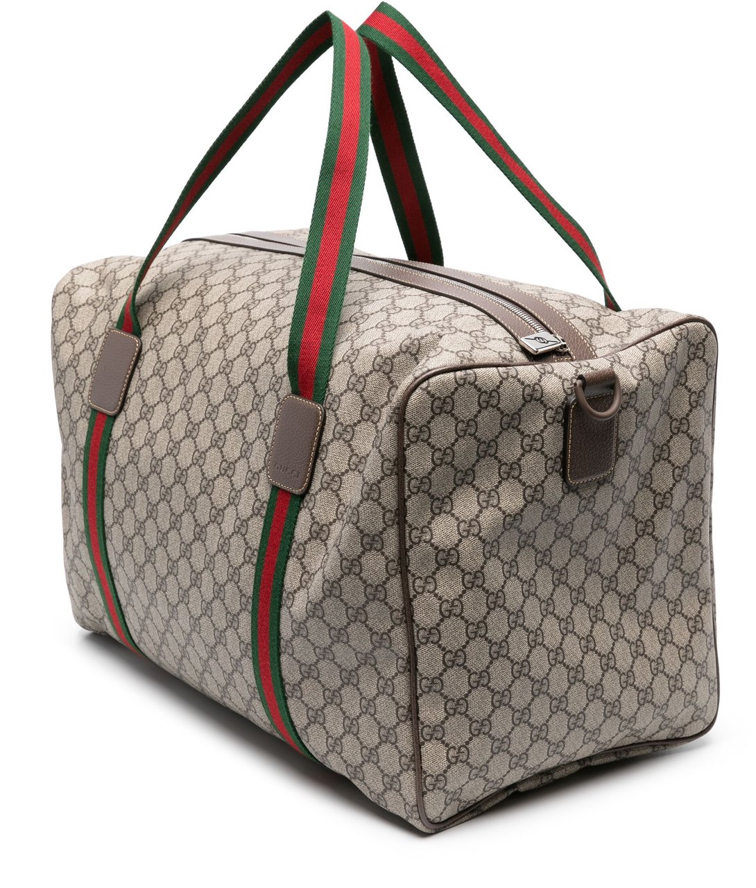 Gucci Beige GG Canvas Pattern Duffle Bag Grijs