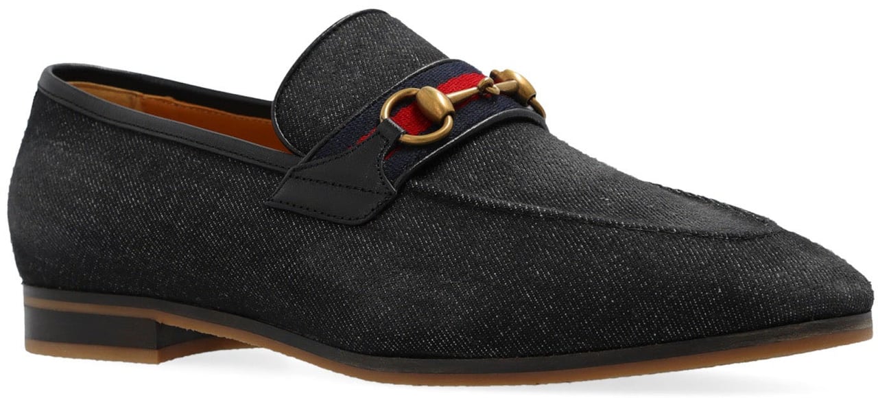 Gucci Gucci Denim Loafers Zwart