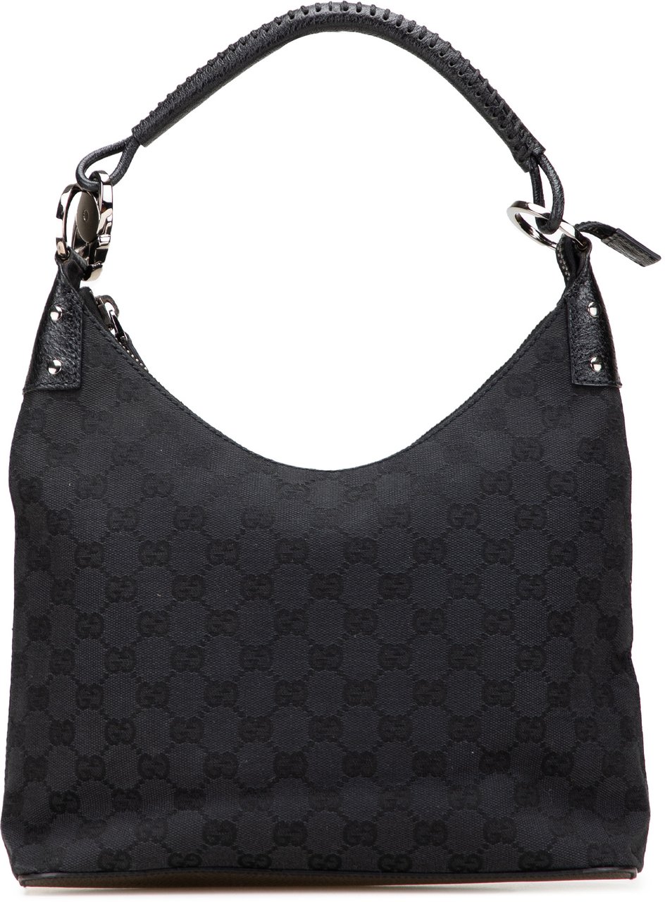Gucci GG Canvas Shoulder Bag Zwart
