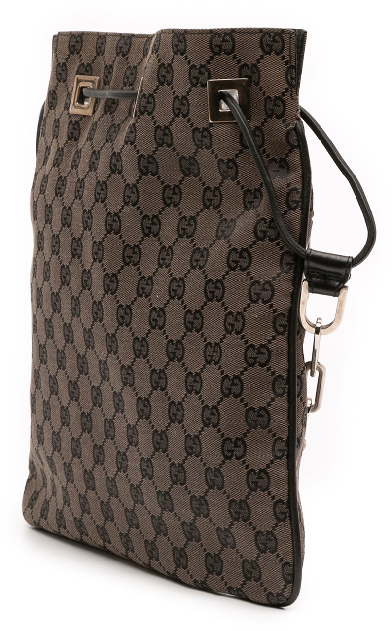 Gucci GG Canvas Shoulder Bag Bruin