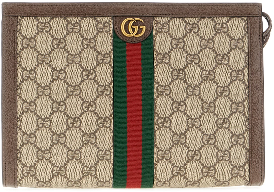 Gucci Gucci GG Supreme fabric Ophidia GG clutch Divers