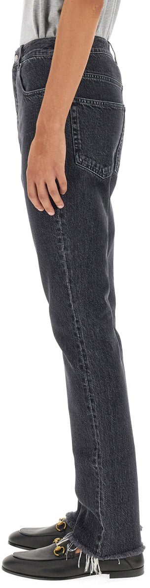 Gucci Straight-Leg Denim Pants with Traditional Five-Pocket Design Zwart