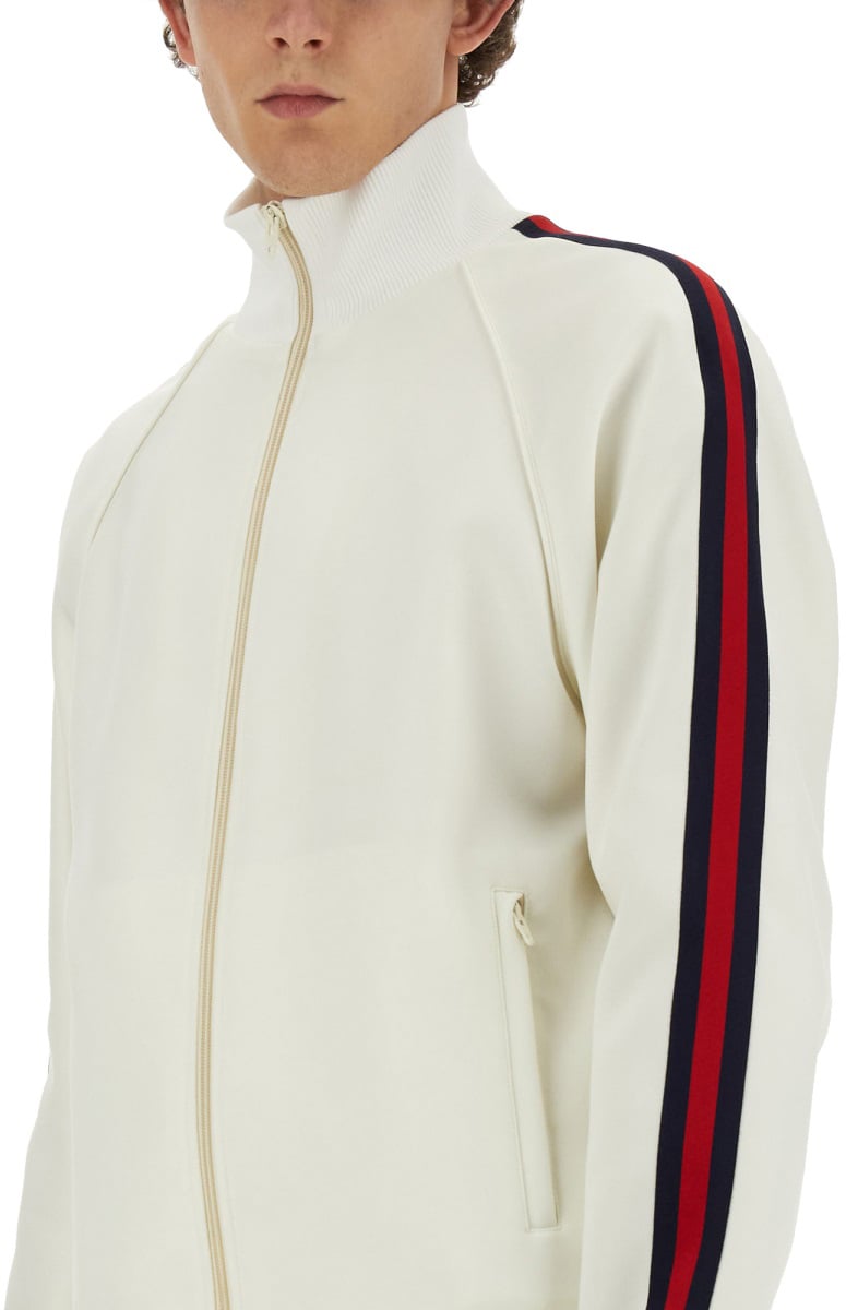 Gucci Zippered Jacket with High Collar in Streamlined Design Wit