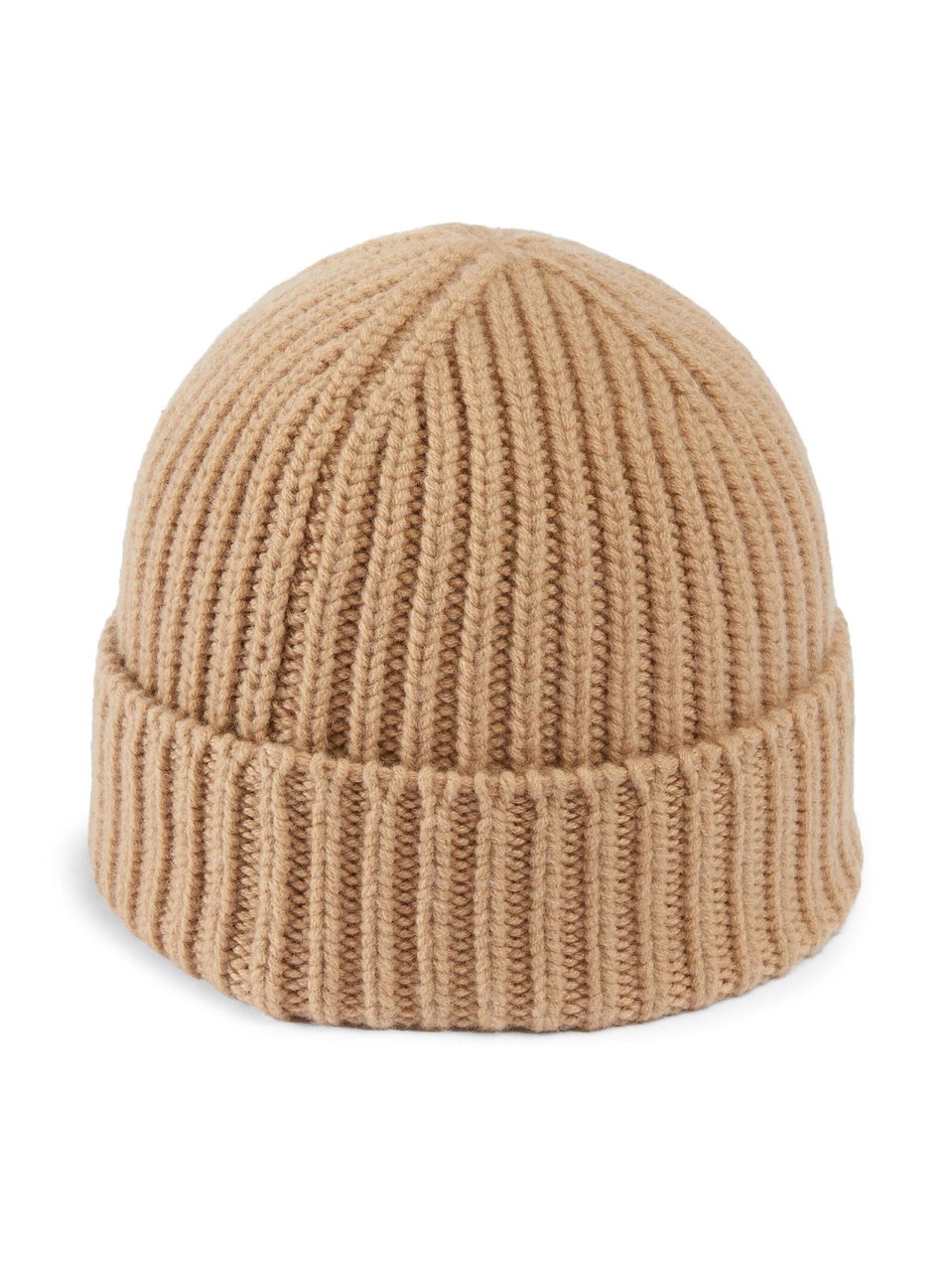 Gucci Victor Ribbed Wool Cashmere Beanie Bruin