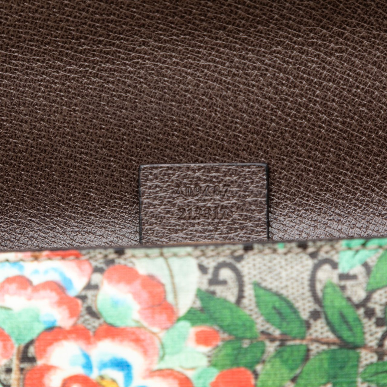 Gucci Small GG Supreme Tian Padlock Crossbody Bruin