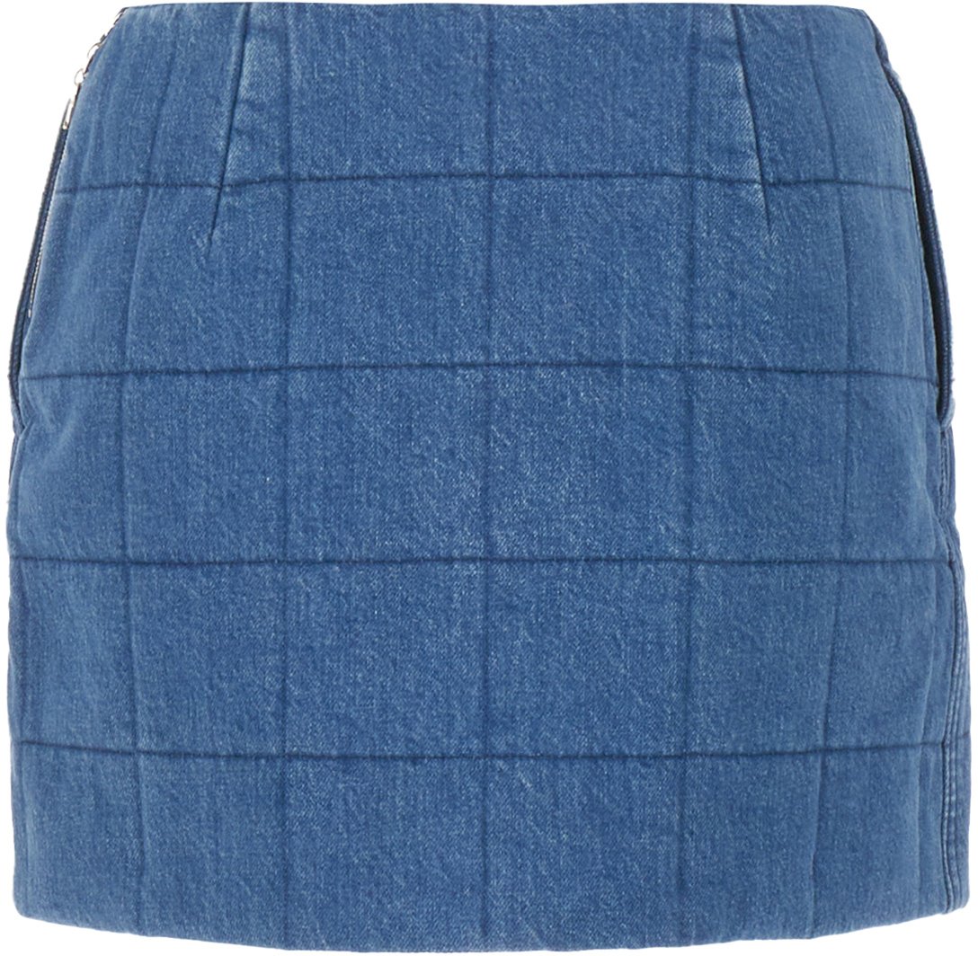 Gucci Gucci Denim mini skirt Blauw