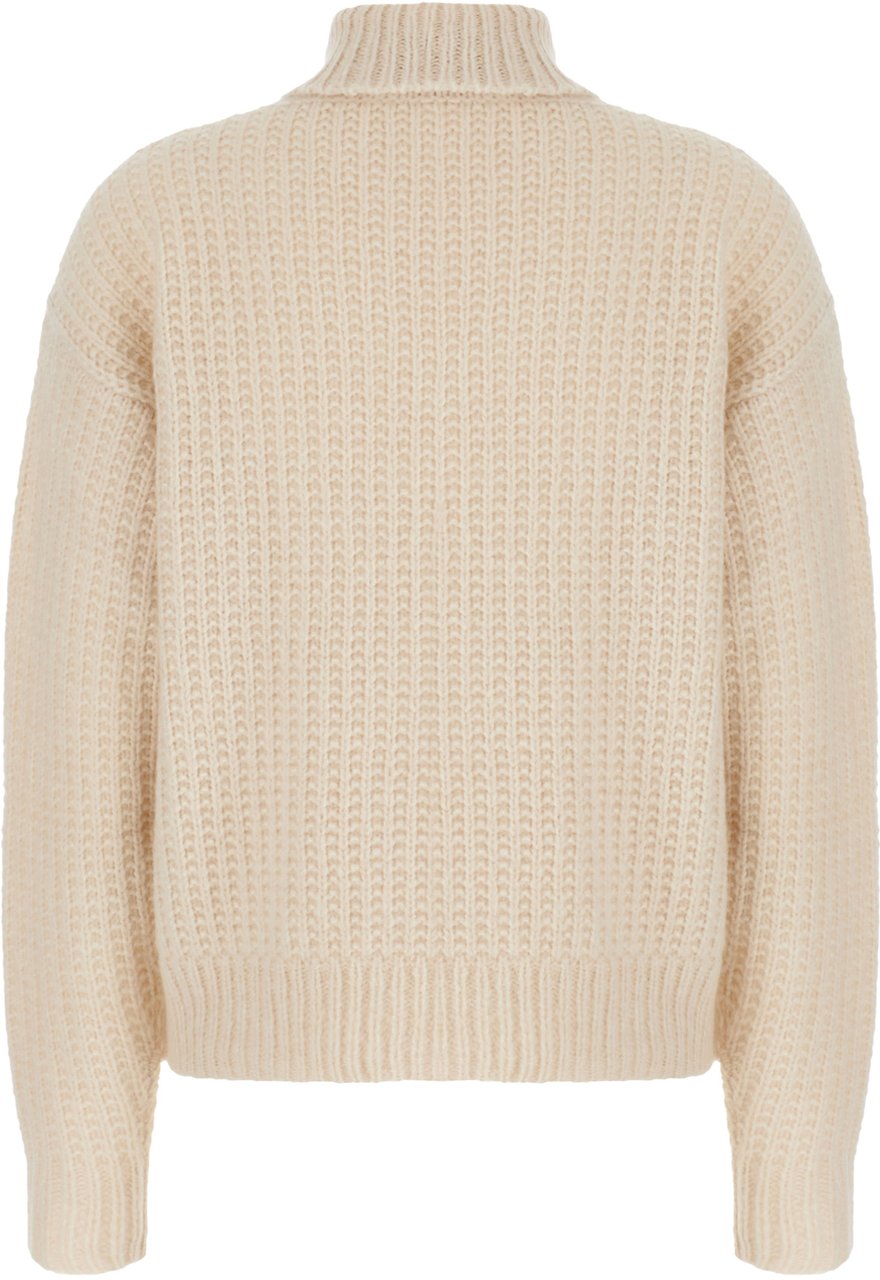 Gucci Gucci Sand cashmere blend oversize sweater Neutraal