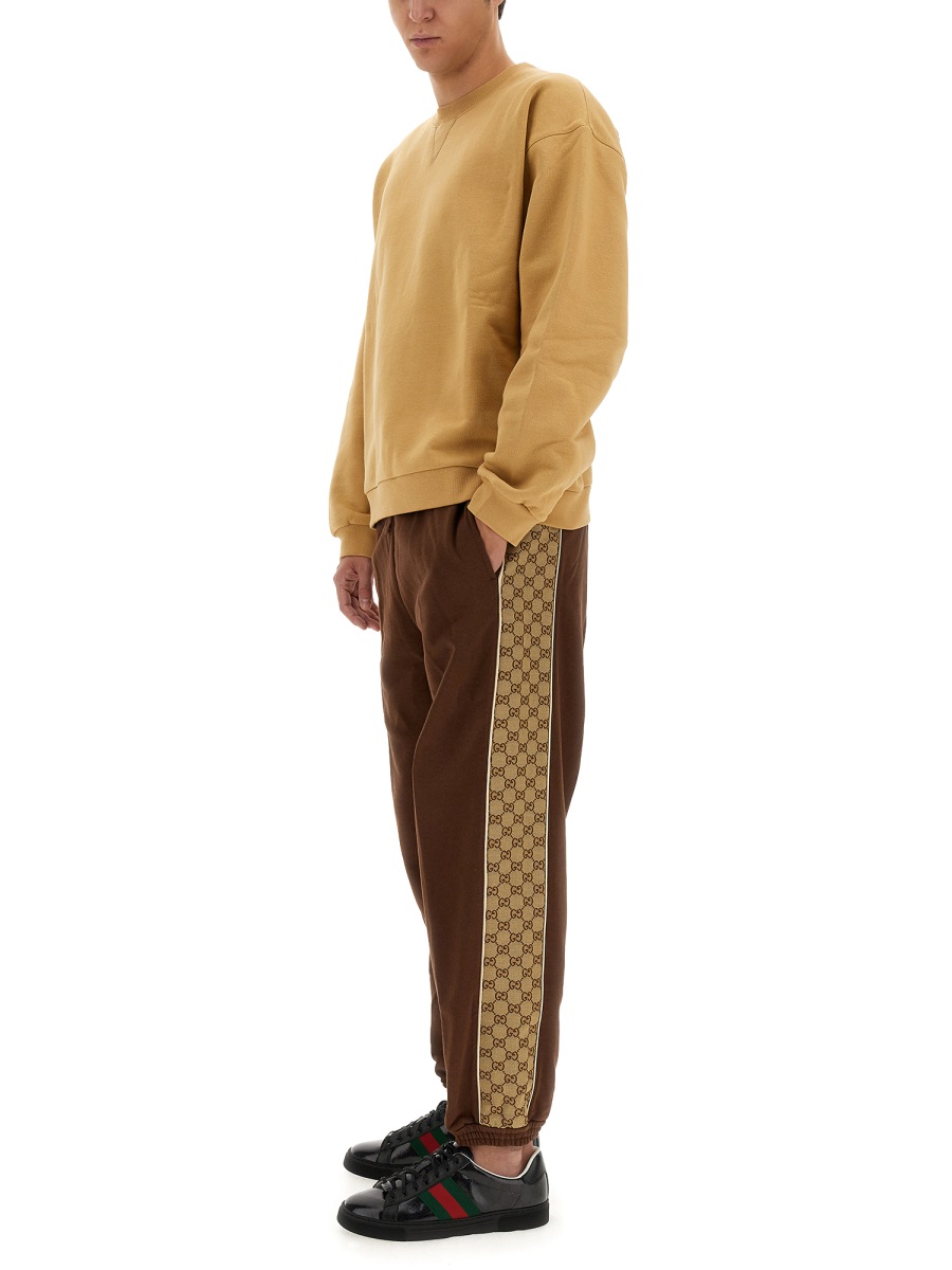Gucci Regular Fit Cotton Sweatshirt Neutraal