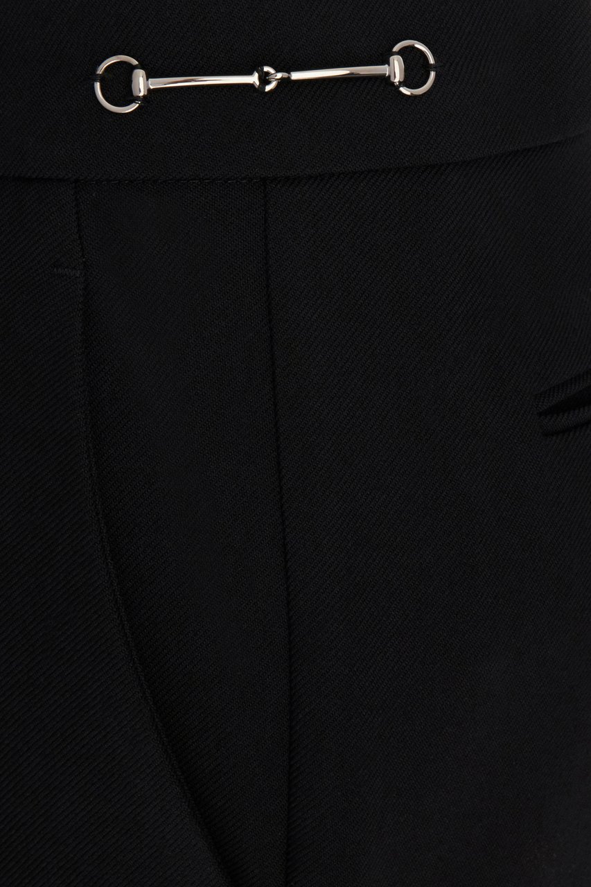 Gucci Gucci Black wool pants Zwart