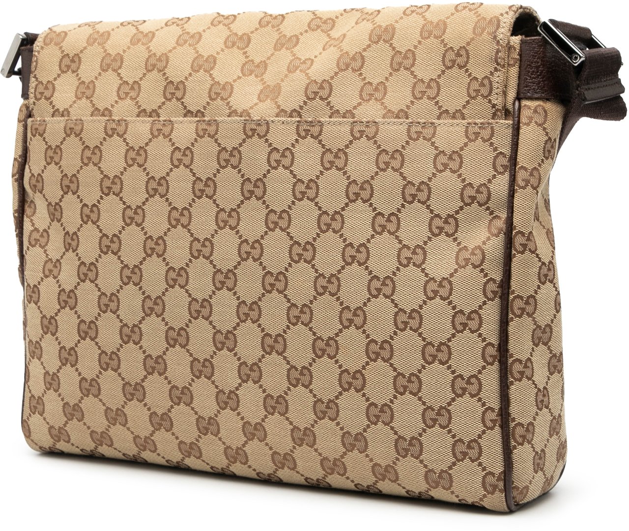 Gucci GG Canvas Messenger Bag Bruin