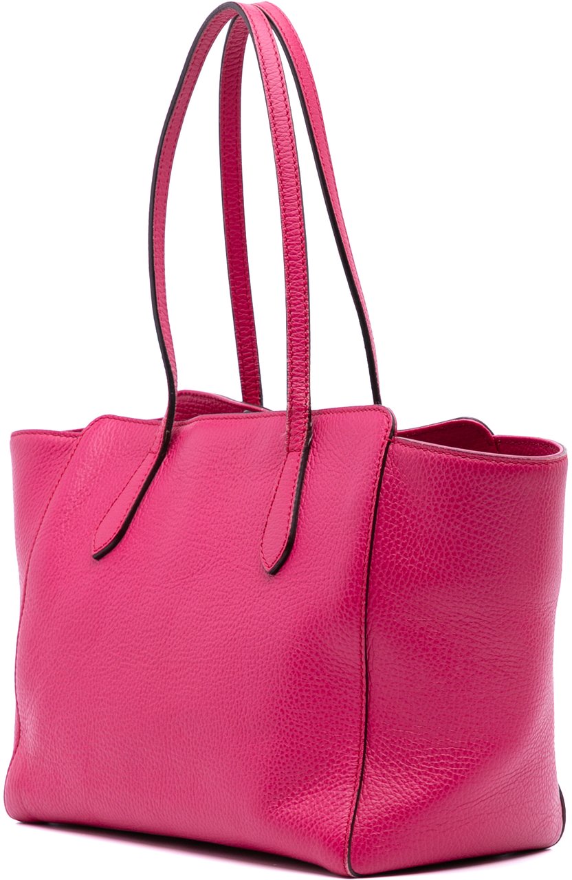 Gucci Medium Dollar Calfskin Swing Tote Roze