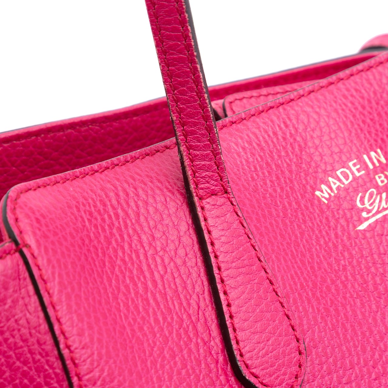 Gucci Medium Dollar Calfskin Swing Tote Roze