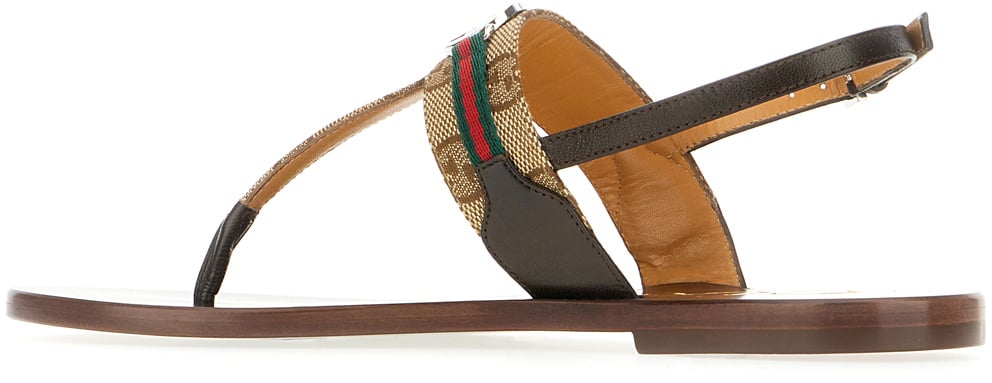 Gucci Gucci GG fabric thong sandals Divers