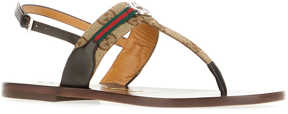 Gucci Gucci GG fabric thong sandals Divers