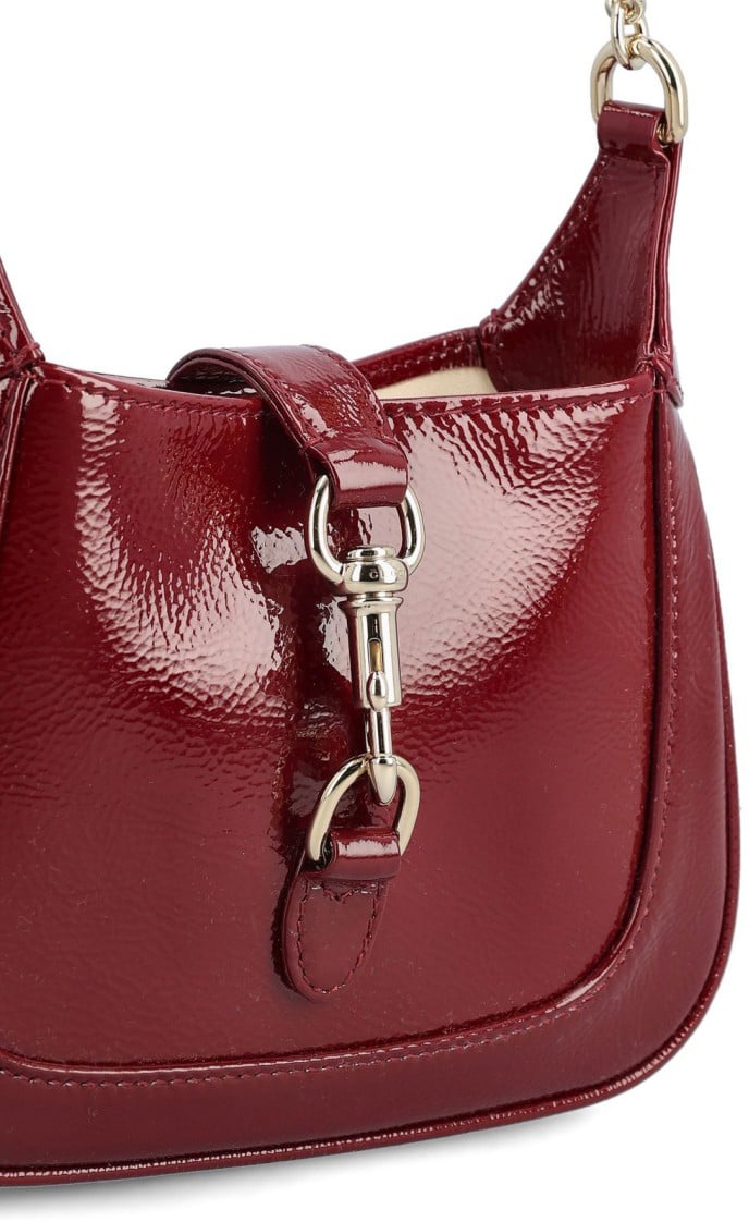 Gucci Compact Rectangular Mini 'Jackie' Bag In Smooth Calf Skin Rood