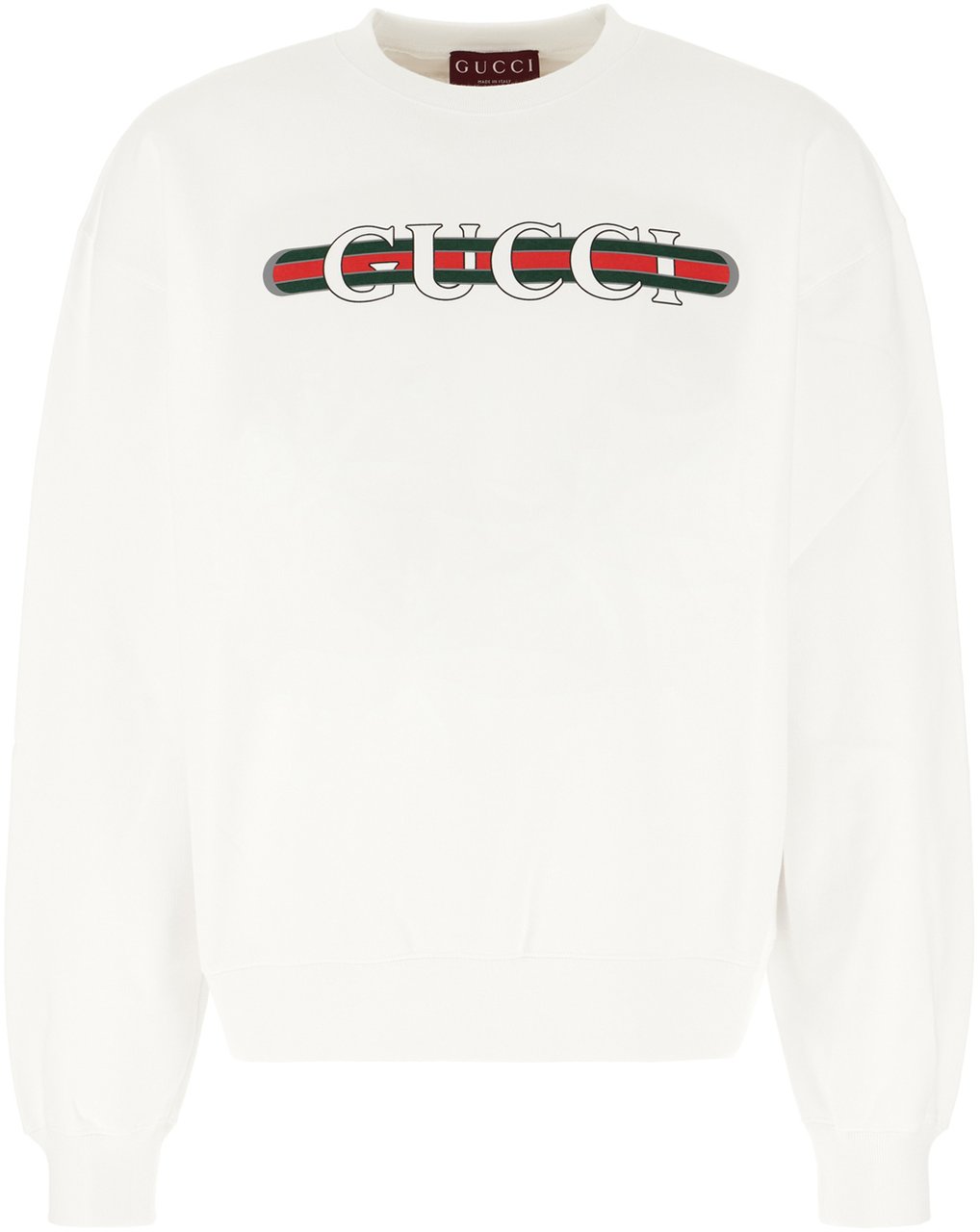Gucci Gucci White cotton sweatshirt Wit