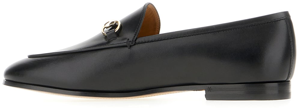 Gucci Gucci Black leather loafers Zwart