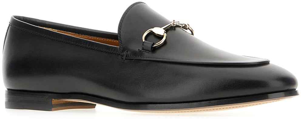 Gucci Gucci Black leather loafers Zwart