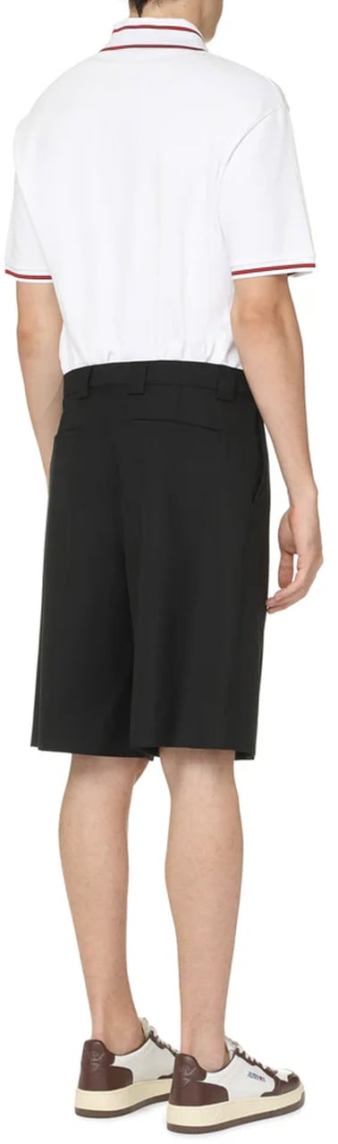 Gucci Gucci Gabardine Bermuda Shorts Zwart