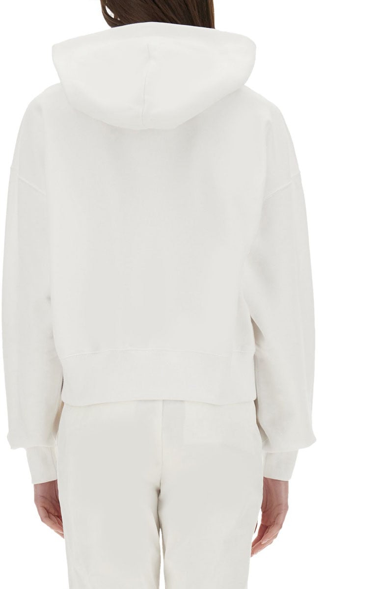 Gucci Regular Fit Cotton Sweatshirt with Intricate Embroidery Neutraal