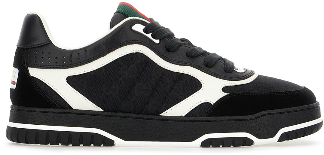 Gucci Gucci Leather and Original GG fabric GG sneakers Divers