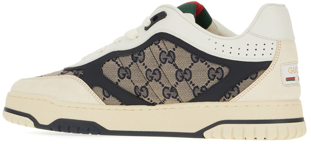 Gucci Gucci Leather and Original GG fabric GG sneakers Divers