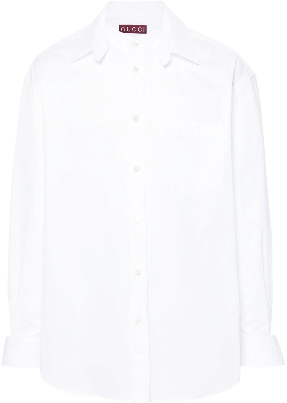 Gucci Gucci Cotton Logo Shirt Wit