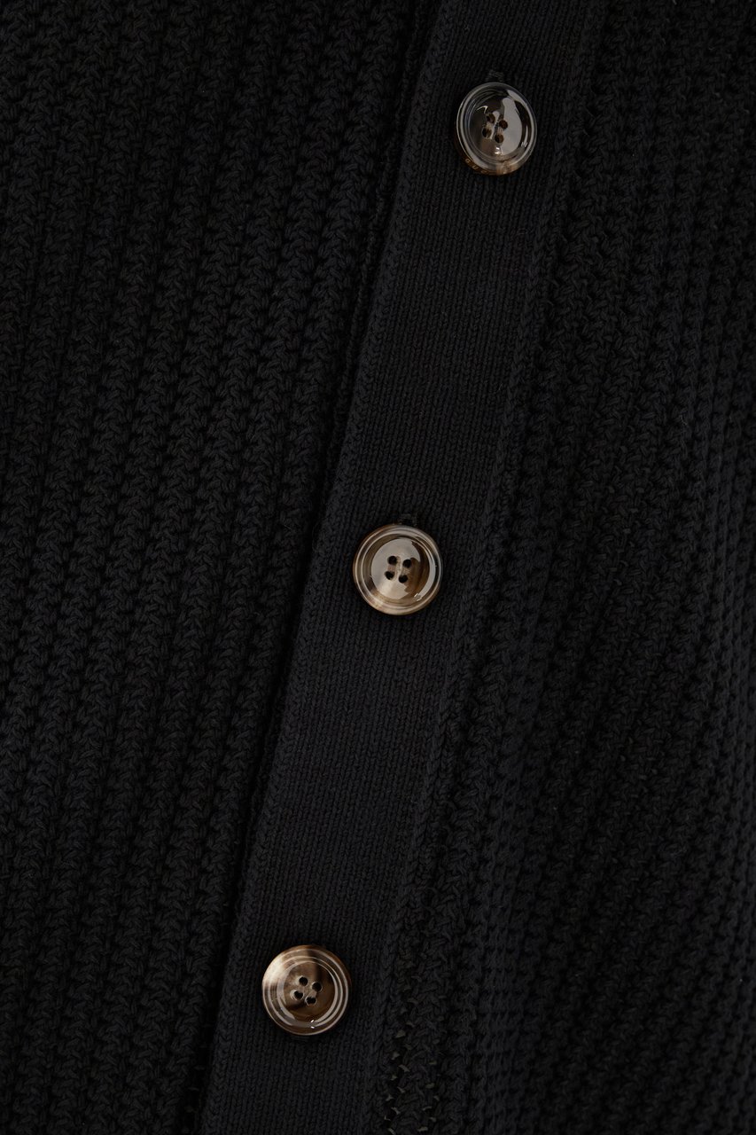 Gucci Gucci Black cotton cardigan Zwart