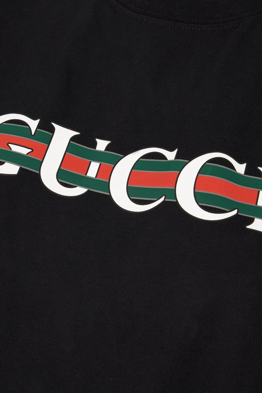 Gucci Gucci Black cotton t-shirt Zwart