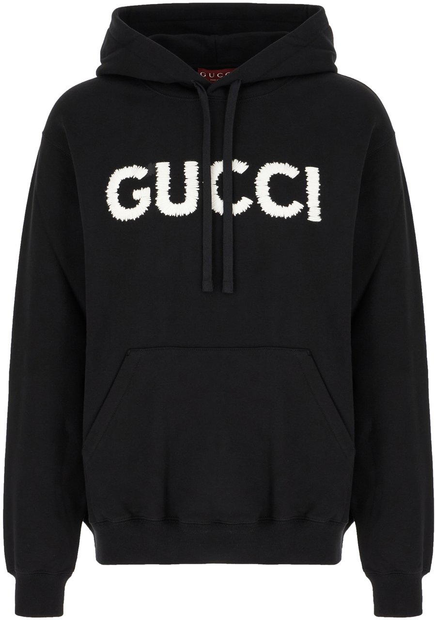 Gucci Gucci Black cotton sweatshirt Zwart