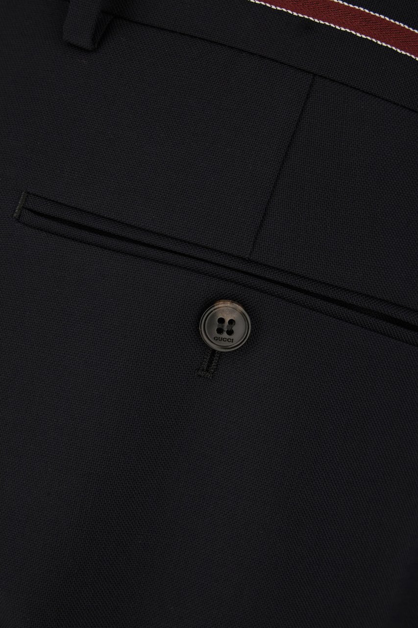 Gucci Gucci Black wool pants Zwart