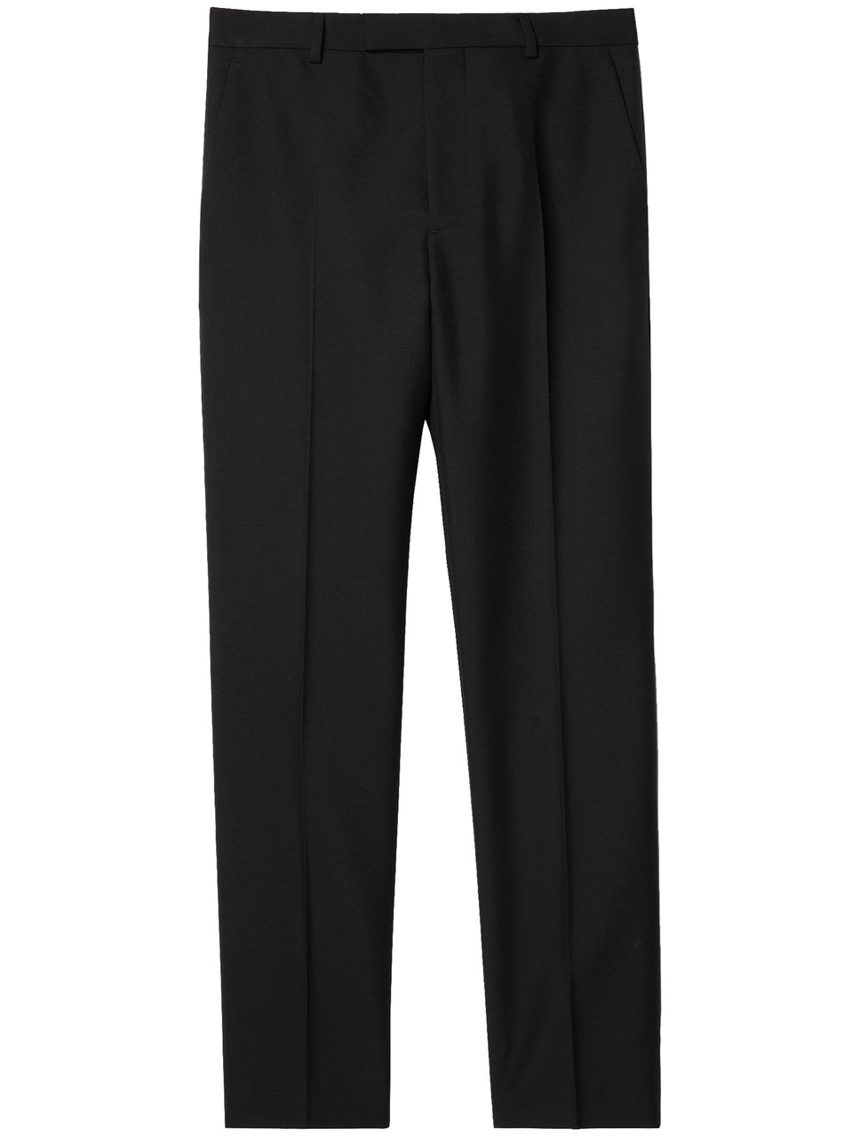 Gucci Black Tailored Wool Blend Twill Trousers Zwart